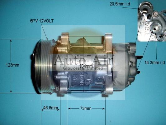 Auto Air Gloucester 14-1437 - Compresseur, climatisation cwaw.fr