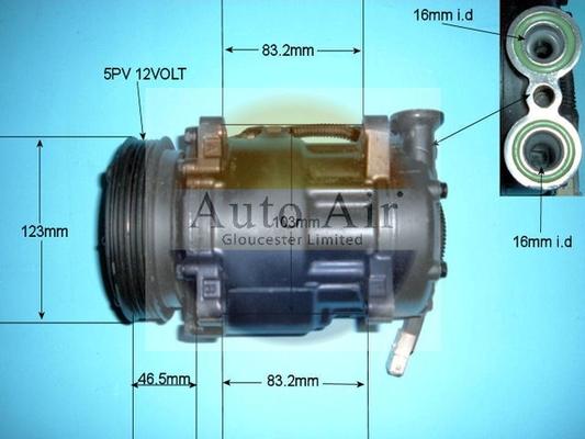 Auto Air Gloucester 14-1500R - Compresseur, climatisation cwaw.fr