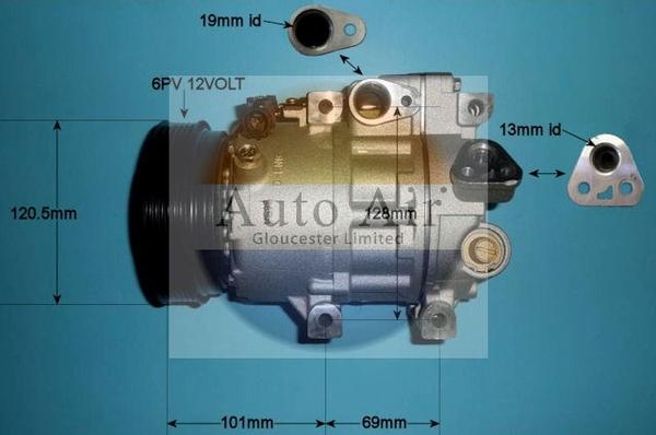 Auto Air Gloucester 14-1513P - Compresseur, climatisation cwaw.fr