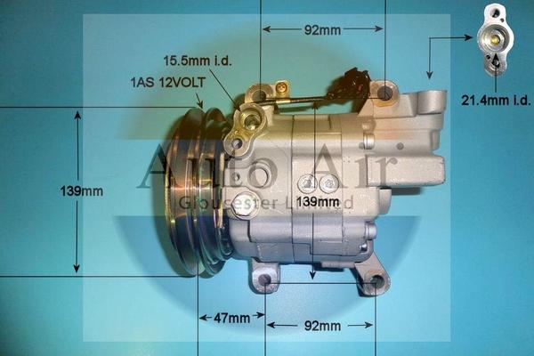 Auto Air Gloucester 14-1043P - Compresseur, climatisation cwaw.fr