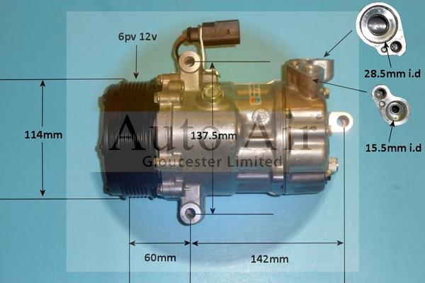 Auto Air Gloucester 14-1057P - Compresseur, climatisation cwaw.fr