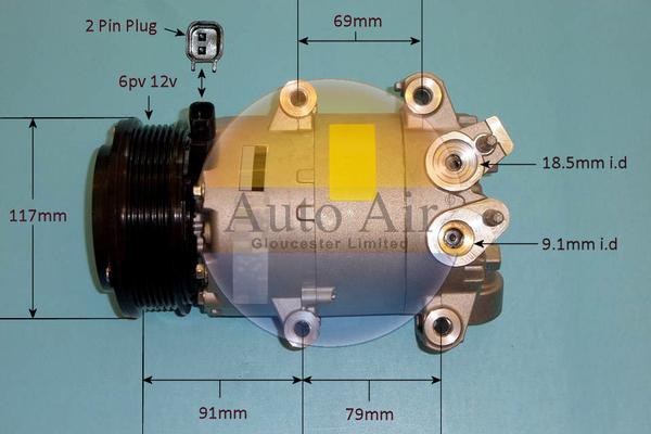 Auto Air Gloucester 14-1060 - Compresseur, climatisation cwaw.fr