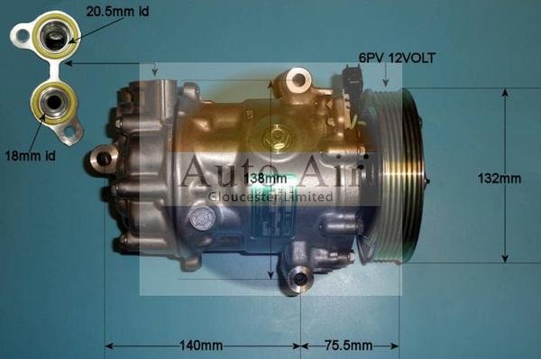 Auto Air Gloucester 14-1067 - Compresseur, climatisation cwaw.fr