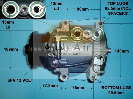 Auto Air Gloucester 14-1006 - Compresseur, climatisation cwaw.fr