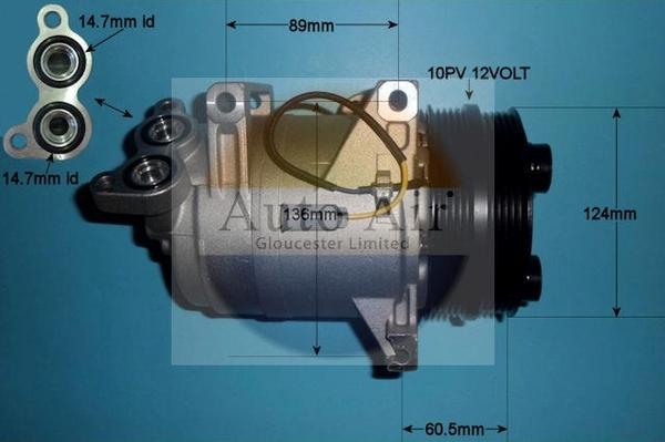 Auto Air Gloucester 14-1000P - Compresseur, climatisation cwaw.fr