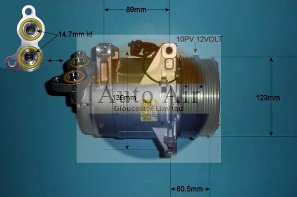 Auto Air Gloucester 14-1000 - Compresseur, climatisation cwaw.fr