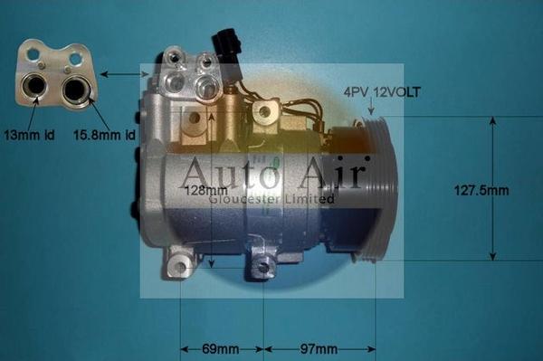 Auto Air Gloucester 14-1014 - Compresseur, climatisation cwaw.fr