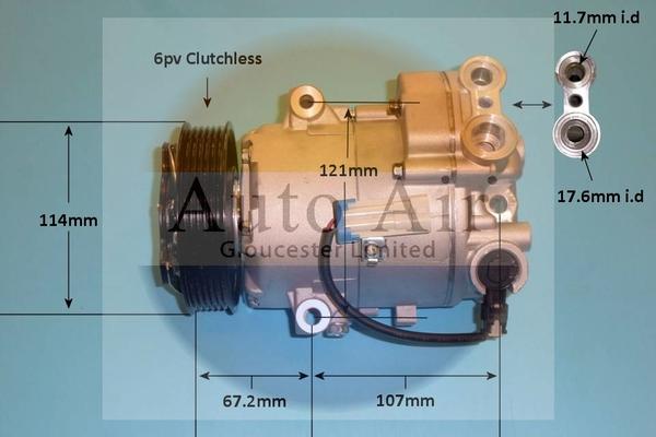 Auto Air Gloucester 14-1016P - Compresseur, climatisation cwaw.fr