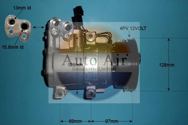 Auto Air Gloucester 14-1017 - Compresseur, climatisation cwaw.fr