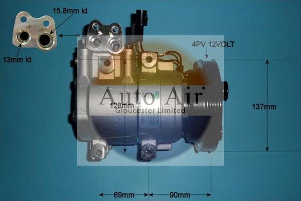 Auto Air Gloucester 14-1030 - Compresseur, climatisation cwaw.fr