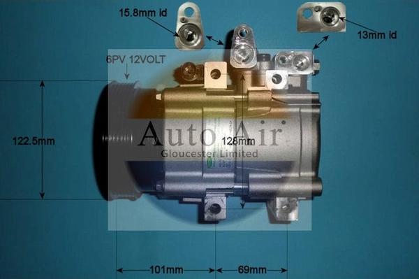 Auto Air Gloucester 14-1032 - Compresseur, climatisation cwaw.fr