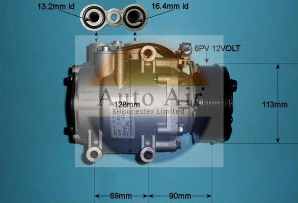 Auto Air Gloucester 14-1029P - Compresseur, climatisation cwaw.fr