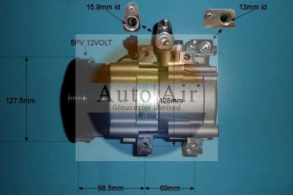 Auto Air Gloucester 14-1027 - Compresseur, climatisation cwaw.fr