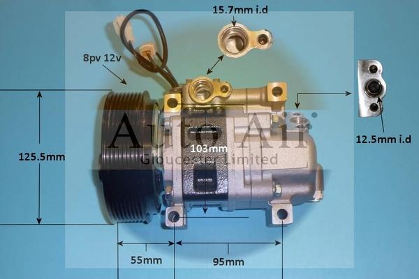 Auto Air Gloucester 14-1140P - Compresseur, climatisation cwaw.fr