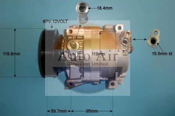 Auto Air Gloucester 14-1159 - Compresseur, climatisation cwaw.fr