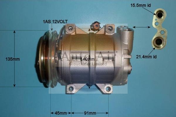 Auto Air Gloucester 14-1108 - Compresseur, climatisation cwaw.fr