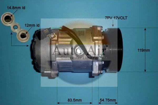 Auto Air Gloucester 14-1102P - Compresseur, climatisation cwaw.fr