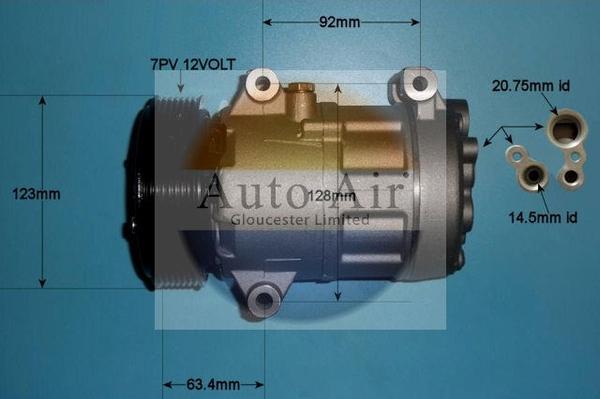 Auto Air Gloucester 14-1115P - Compresseur, climatisation cwaw.fr