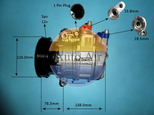 Auto Air Gloucester 14-1112P - Compresseur, climatisation cwaw.fr