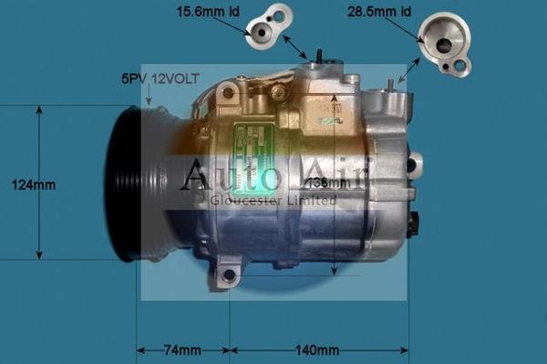 Auto Air Gloucester 14-1112 - Compresseur, climatisation cwaw.fr