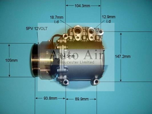 Auto Air Gloucester 14-1189P - Compresseur, climatisation cwaw.fr