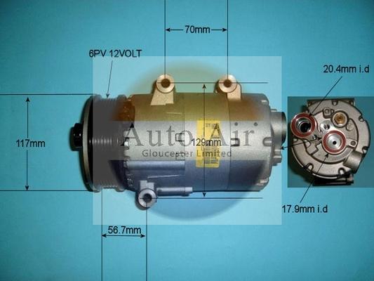 Auto Air Gloucester 14-1139 - Compresseur, climatisation cwaw.fr