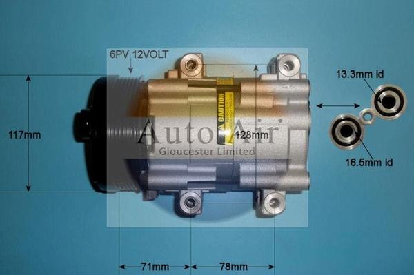 Auto Air Gloucester 14-1136P - Compresseur, climatisation cwaw.fr