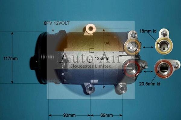 Auto Air Gloucester 14-1138 - Compresseur, climatisation cwaw.fr