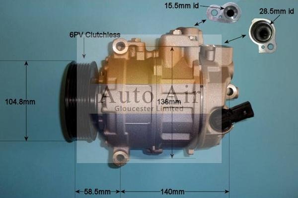 Auto Air Gloucester 14-1126P - Compresseur, climatisation cwaw.fr