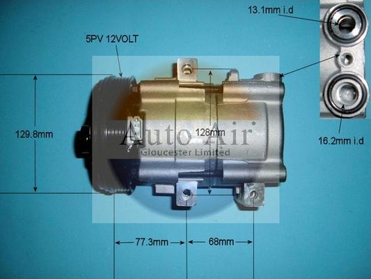 Auto Air Gloucester 14-1843 - Compresseur, climatisation cwaw.fr