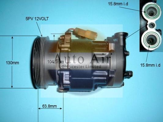 Auto Air Gloucester 14-1855R - Compresseur, climatisation cwaw.fr