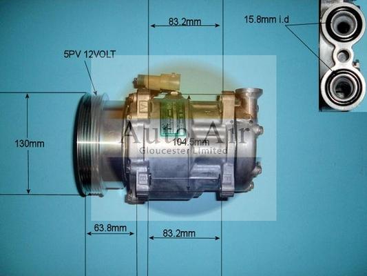 Auto Air Gloucester 14-1855 - Compresseur, climatisation cwaw.fr