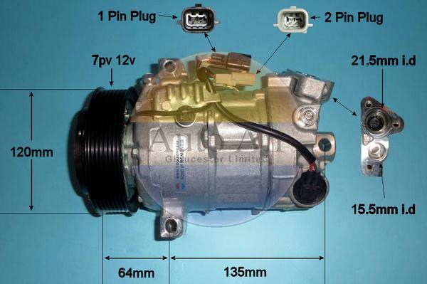 Auto Air Gloucester 14-1814P - Compresseur, climatisation cwaw.fr