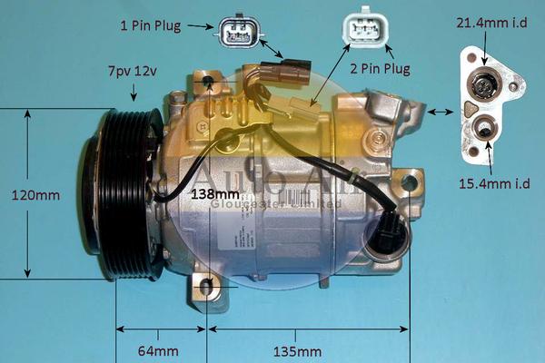 Auto Air Gloucester 14-1814 - Compresseur, climatisation cwaw.fr