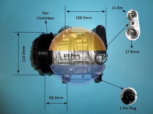 Auto Air Gloucester 14-1818 - Compresseur, climatisation cwaw.fr