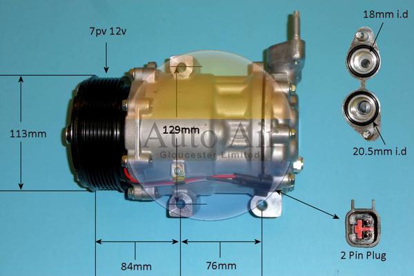 Auto Air Gloucester 14-1834P - Compresseur, climatisation cwaw.fr