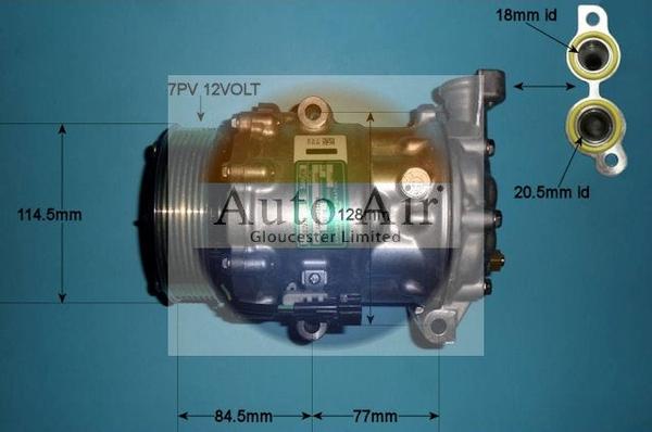 Auto Air Gloucester 14-1834 - Compresseur, climatisation cwaw.fr