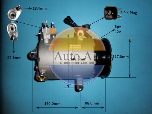 Auto Air Gloucester 14-1835p - Compresseur, climatisation cwaw.fr