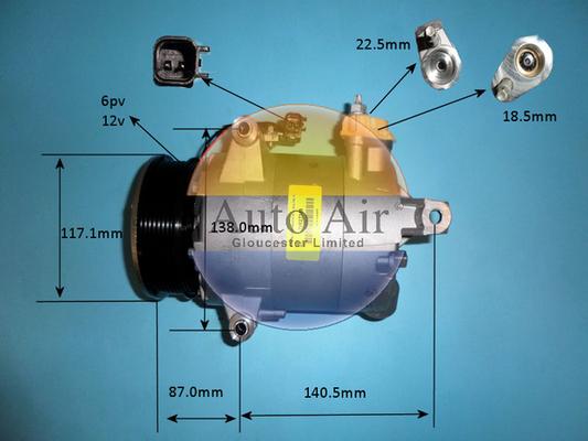 Auto Air Gloucester 14-1835 - Compresseur, climatisation cwaw.fr