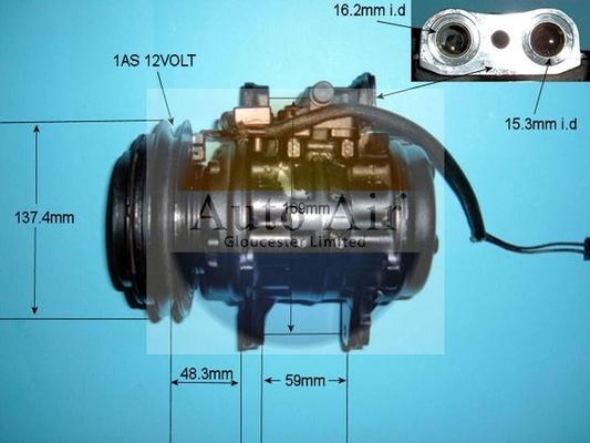 Auto Air Gloucester 14-1838R - Compresseur, climatisation cwaw.fr