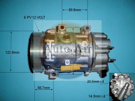 Auto Air Gloucester 14-1308 - Compresseur, climatisation cwaw.fr