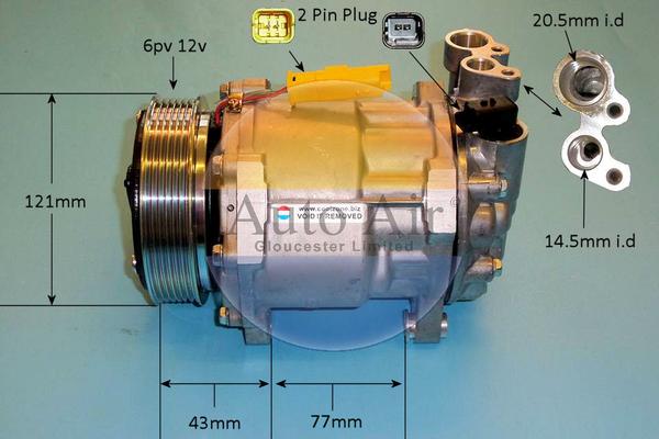 Auto Air Gloucester 14-1314R - Compresseur, climatisation cwaw.fr