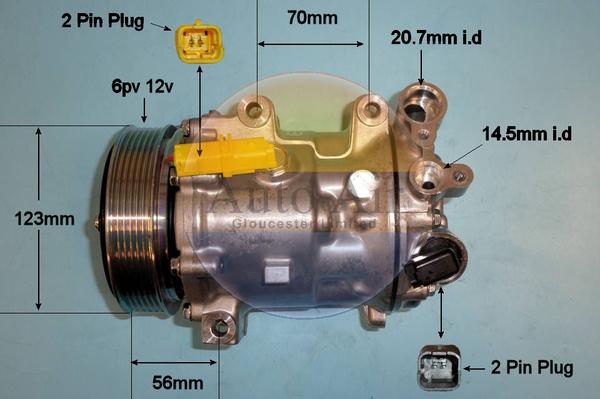 Auto Air Gloucester 14-1311p - Compresseur, climatisation cwaw.fr