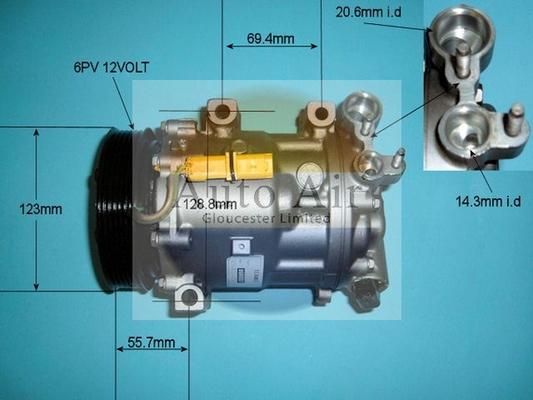 Auto Air Gloucester 14-1311R - Compresseur, climatisation cwaw.fr