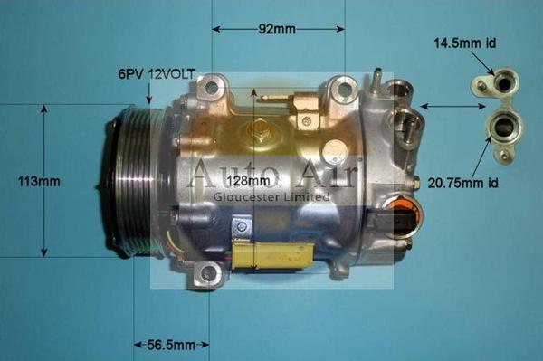 Auto Air Gloucester 14-1322 - Compresseur, climatisation cwaw.fr