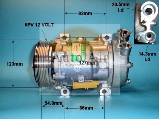 Auto Air Gloucester 14-1248 - Compresseur, climatisation cwaw.fr