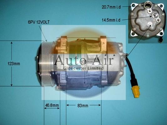 Auto Air Gloucester 14-1259 - Compresseur, climatisation cwaw.fr