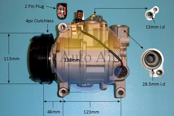 Auto Air Gloucester 14-1251P - Compresseur, climatisation cwaw.fr