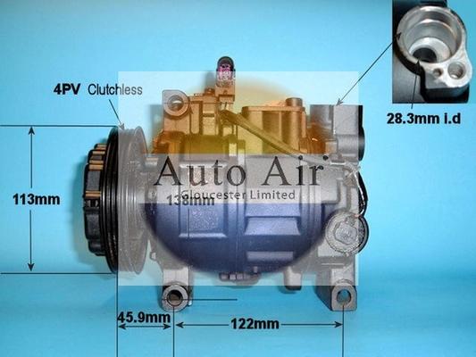 Auto Air Gloucester 14-1251R - Compresseur, climatisation cwaw.fr