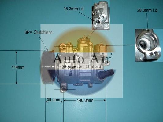 Auto Air Gloucester 14-1253 - Compresseur, climatisation cwaw.fr